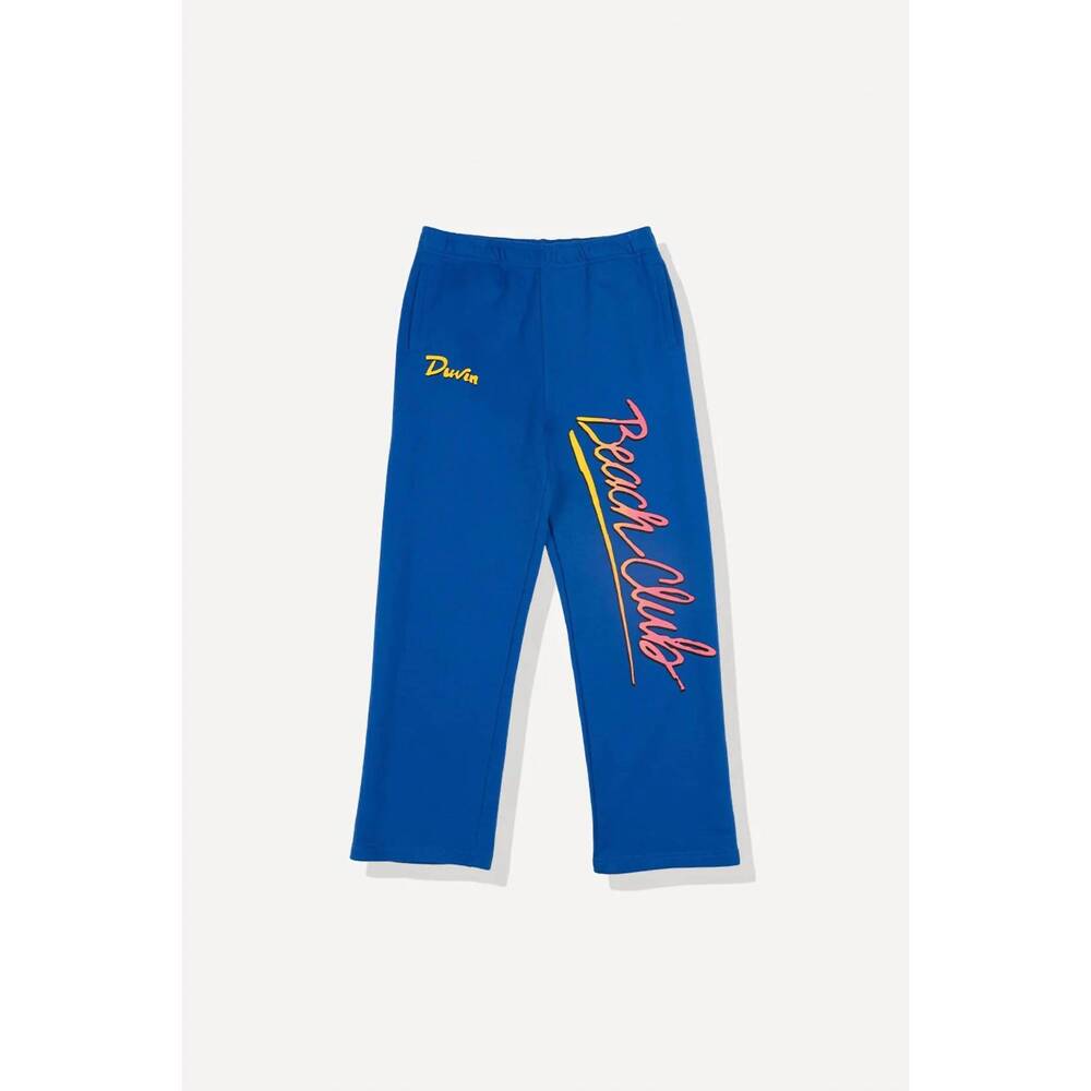 NEW DUVIN DESIGN CO. men's beach club sweatpants in blue
